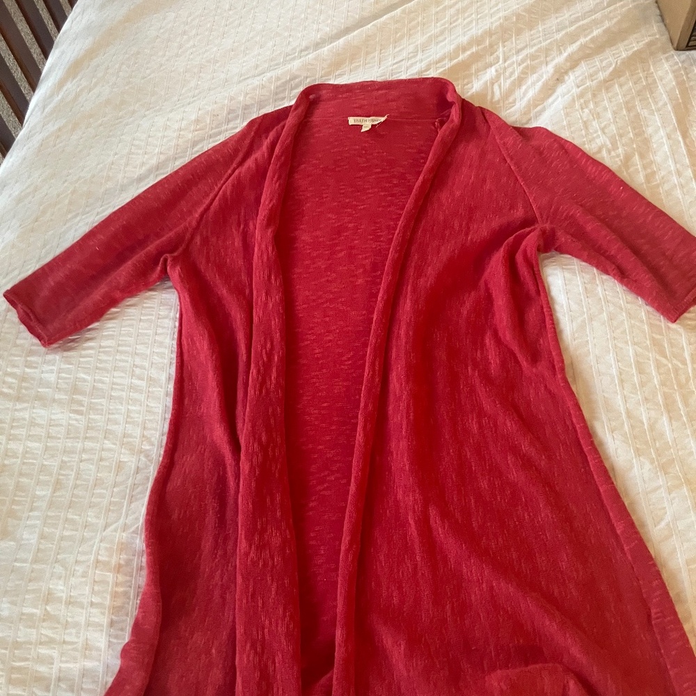 Eileen Fisher linen/cotton short sleeve sweater